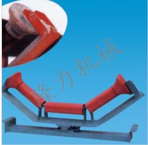 摩擦上调心托辊组